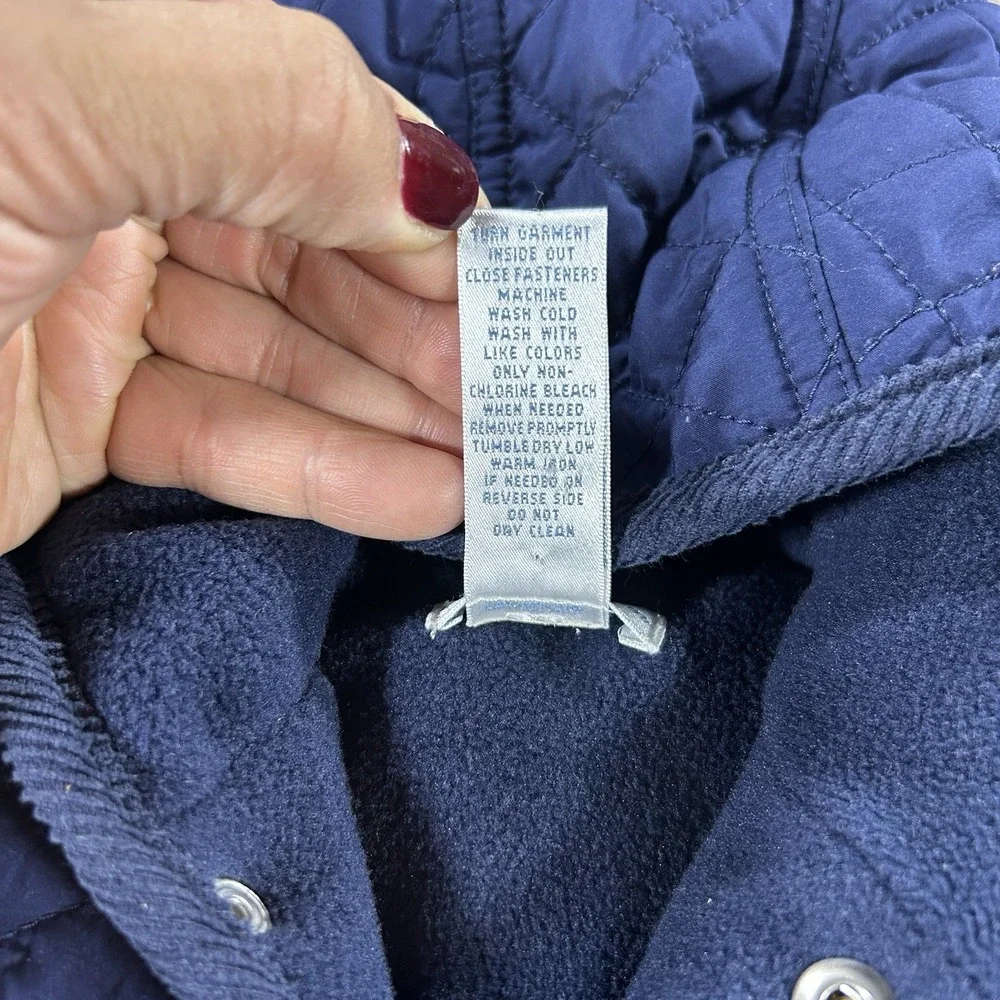 Ralph Lauren 6M‎ Navy Blue Quilted Baby Bunting Snow Suit Winter Baby Designer
